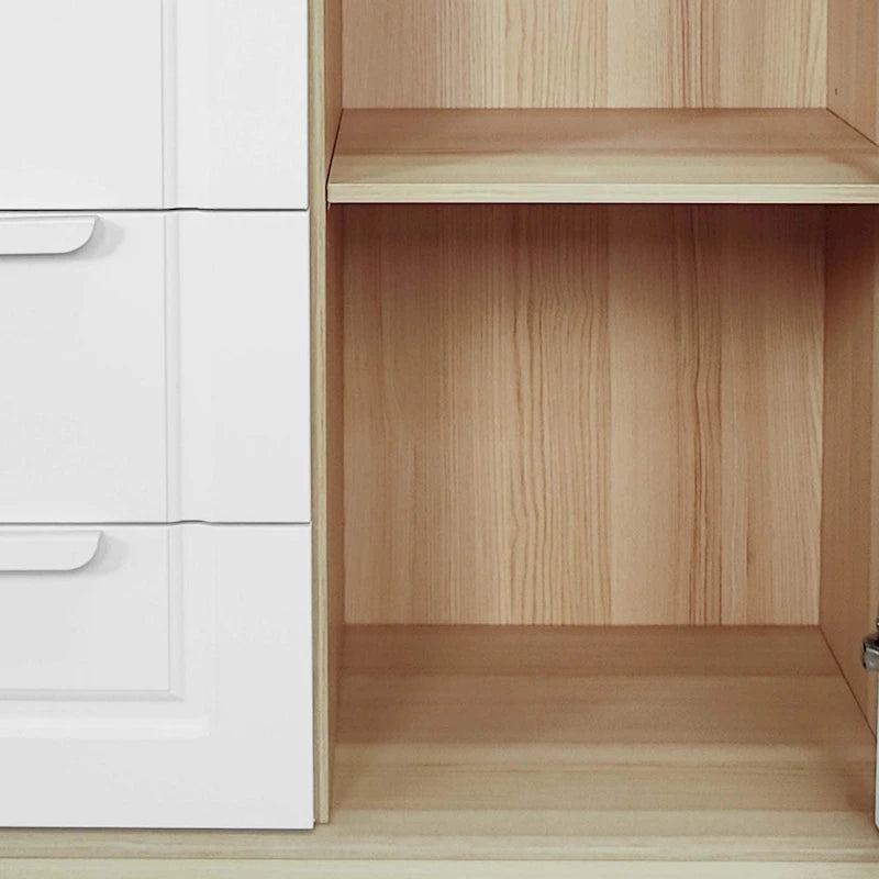 31.5" Storage Cabinet with 4 Drawers & Adjustable Shelf