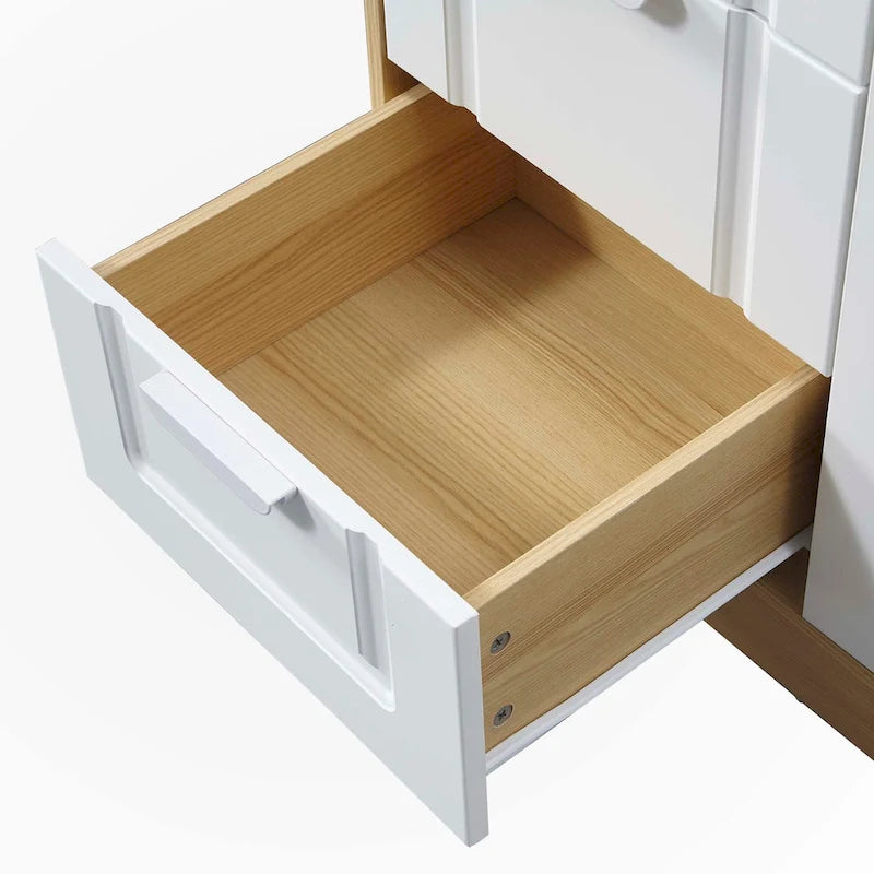31.5" Storage Cabinet with 4 Drawers & Adjustable Shelf