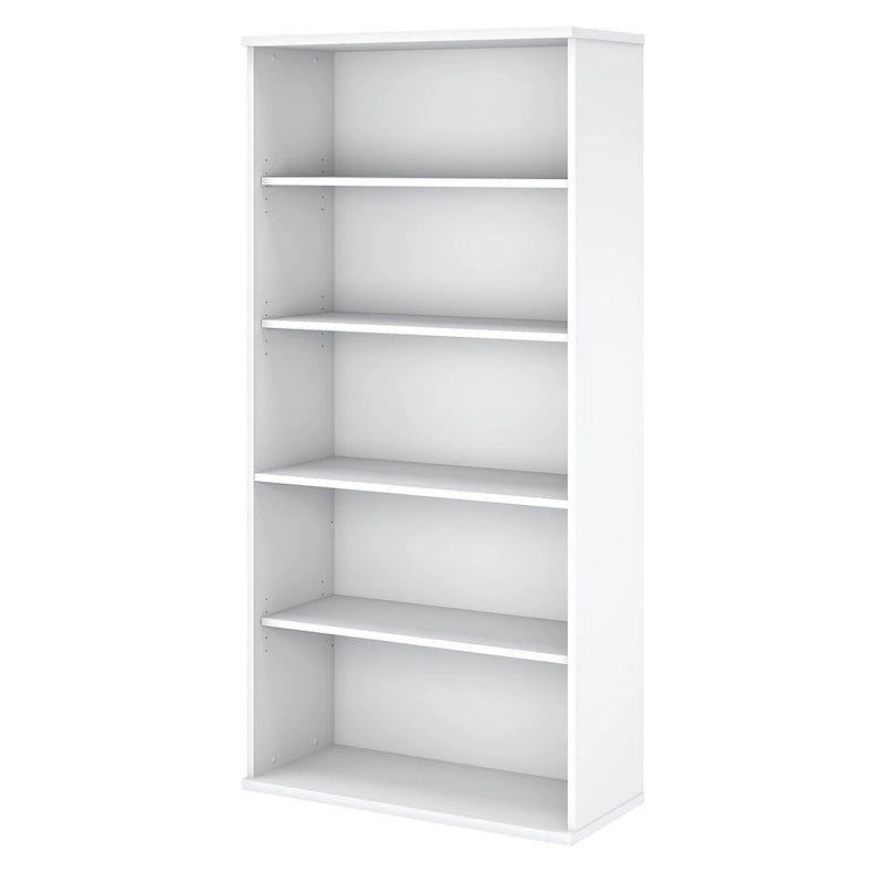 5-Shelf Tall Bookcase for Home Office & Professional Workspaces