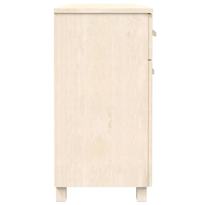Solid Pine Wood Sideboard Buffet Cabinet with 3 Doors & 3 Drawers