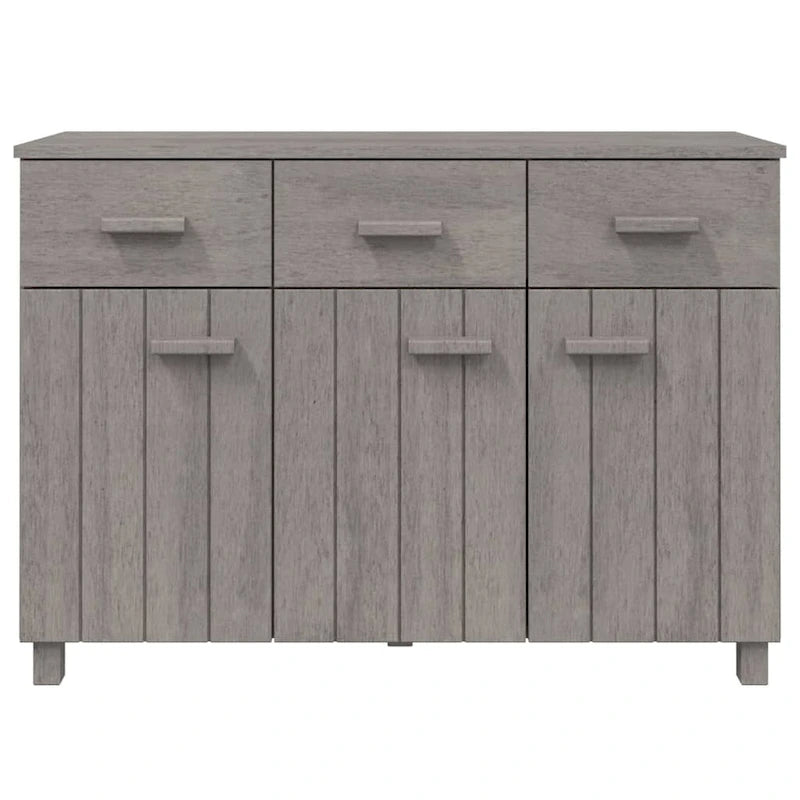 Solid Pine Wood Sideboard Buffet Cabinet with 3 Doors & 3 Drawers
