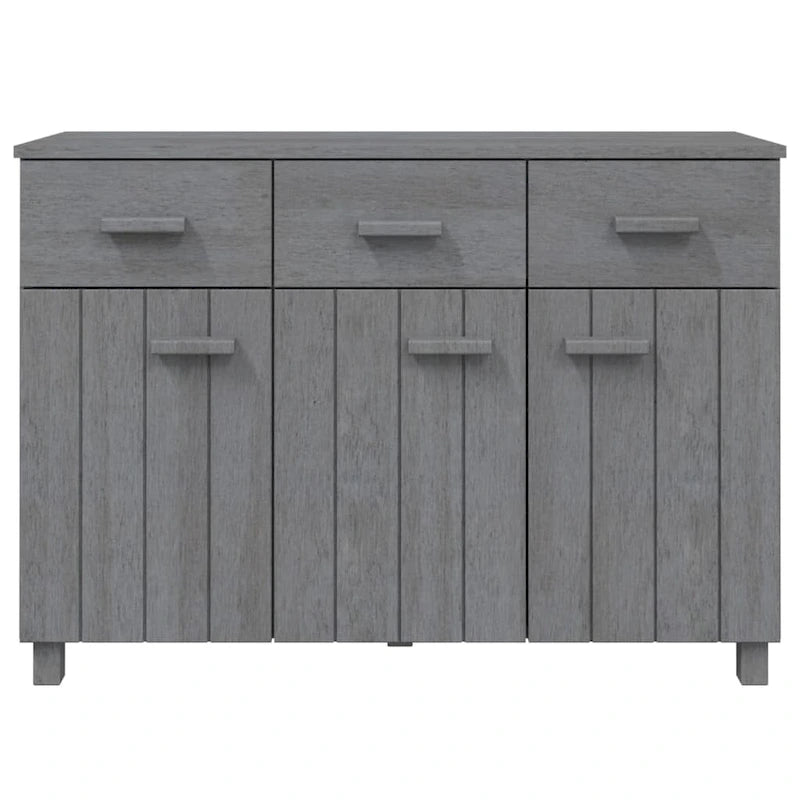 Solid Pine Wood Sideboard Buffet Cabinet with 3 Doors & 3 Drawers
