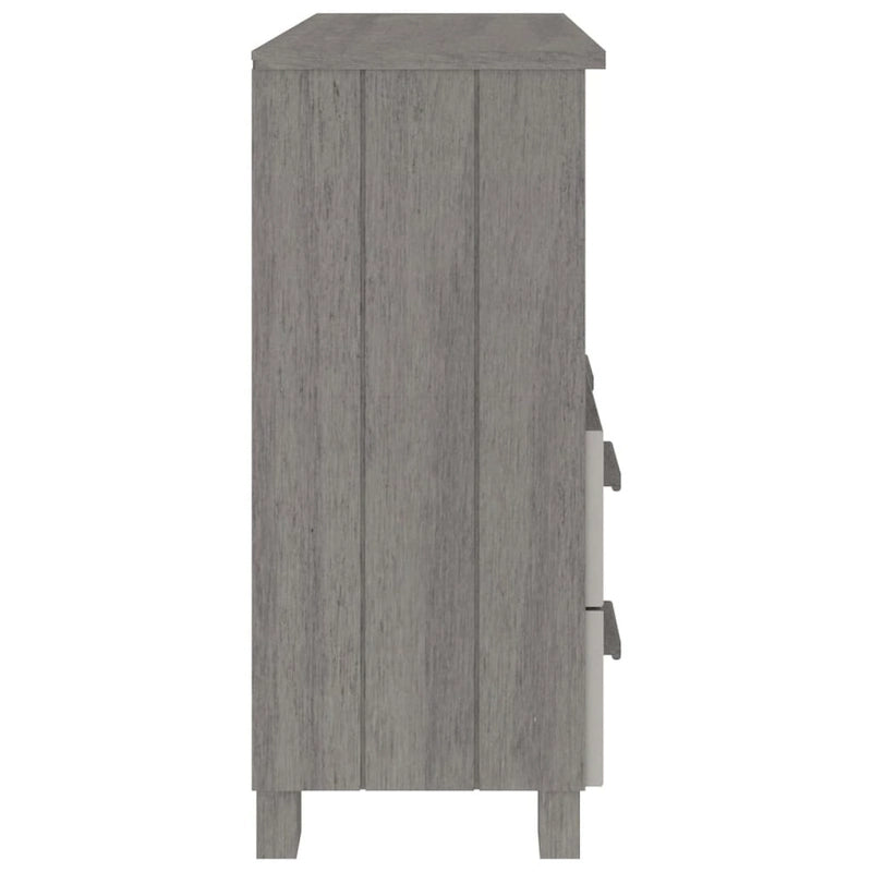 Solid Pine Wood Sideboard Cabinet with 2 Drawers & Open Compartment