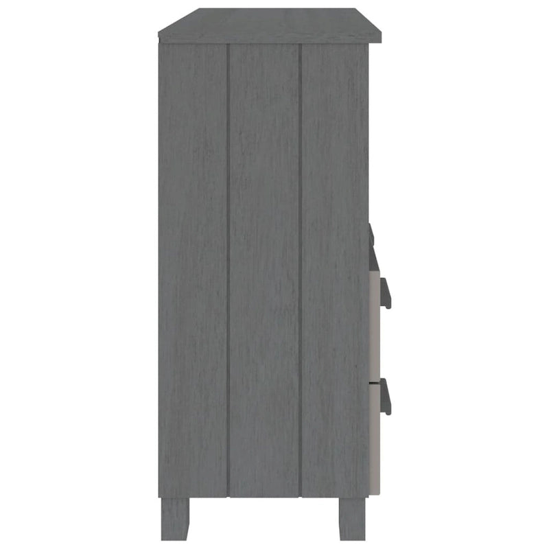 Solid Pine Wood Sideboard Cabinet with 2 Drawers & Open Compartment