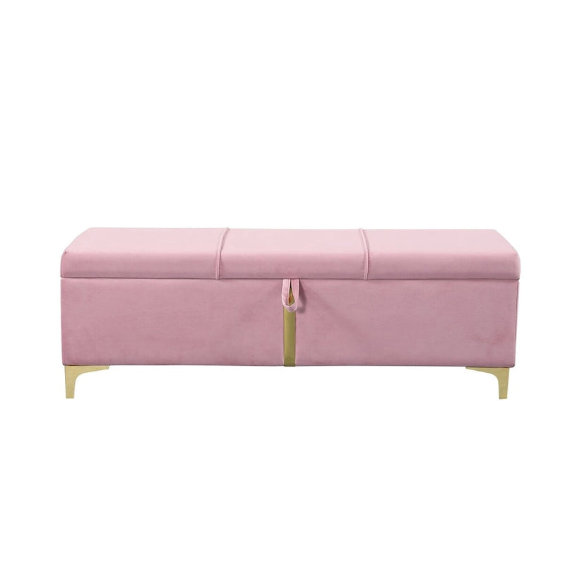 Upholstered Storage Ottoman Bench