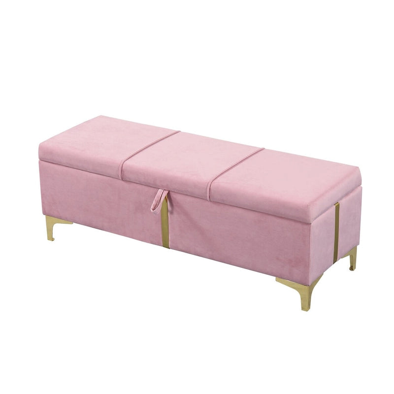 Upholstered Storage Ottoman Bench