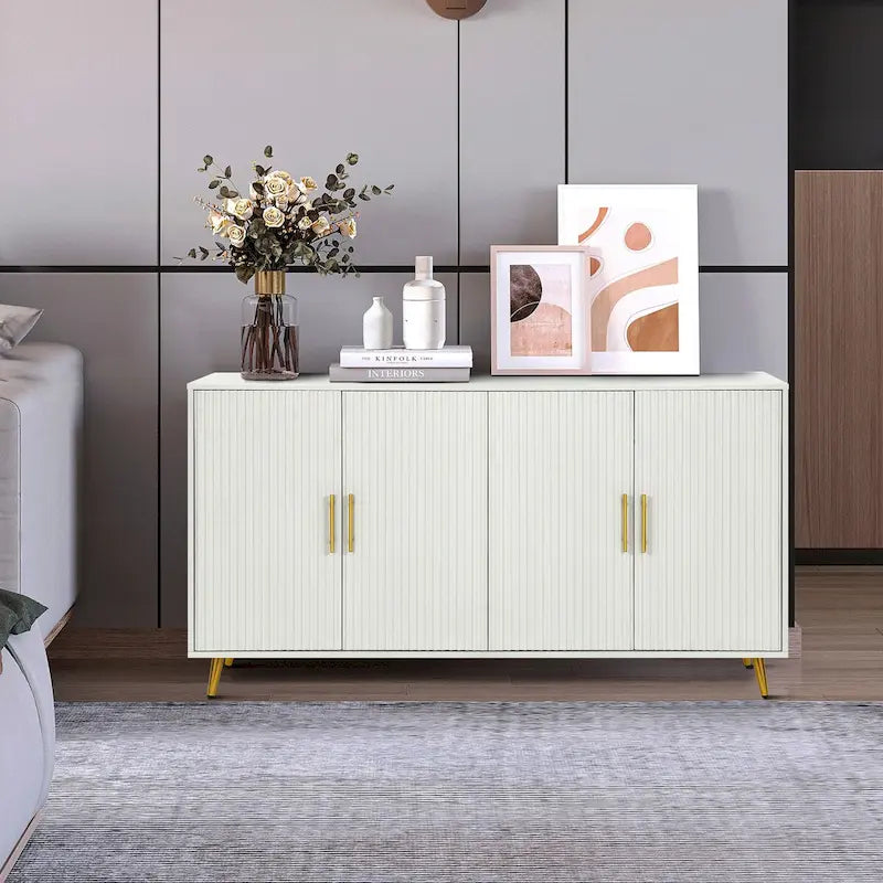 4-Door Storage Sideboard Cabinet