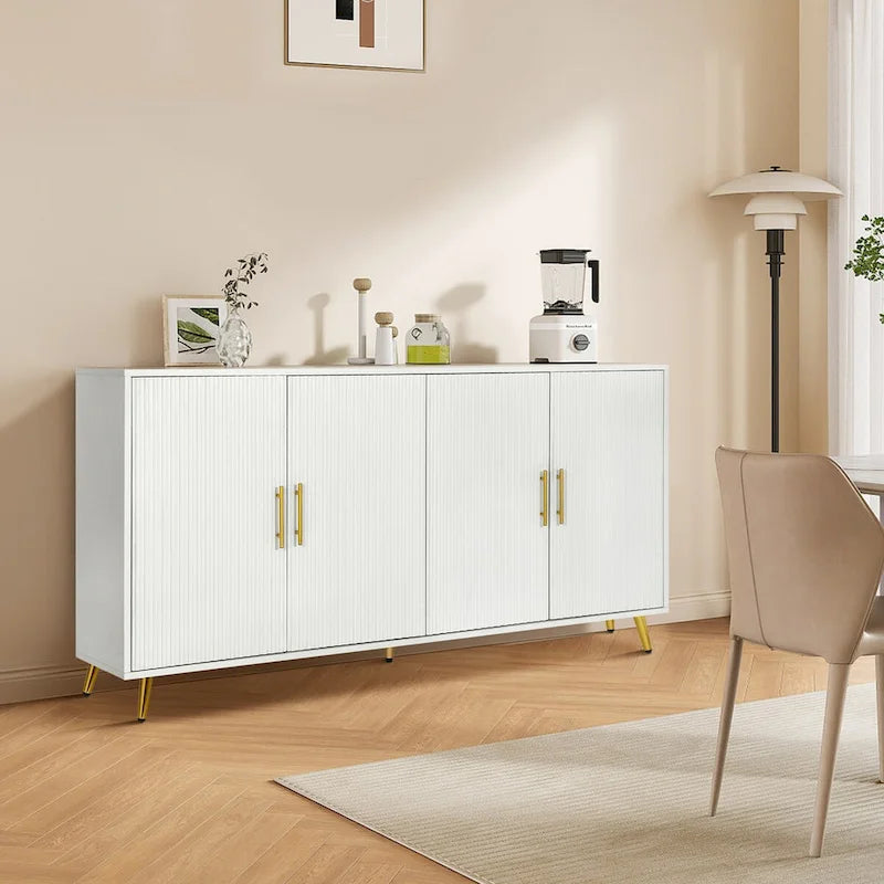 4-Door Storage Sideboard Cabinet