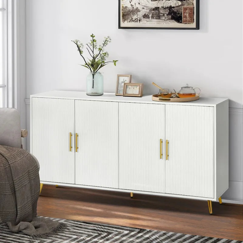 4-Door Storage Sideboard Cabinet