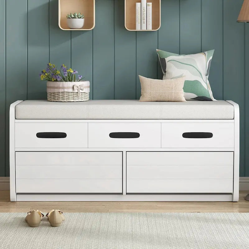 Rustic Shoe Storage Bench