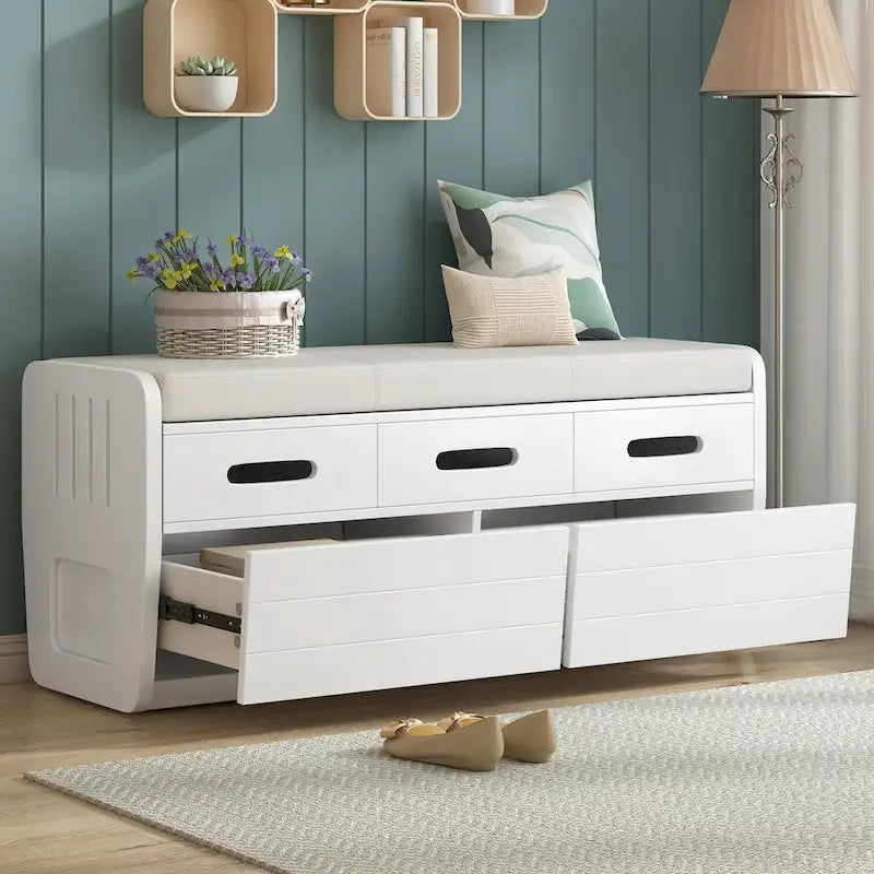 Rustic Shoe Storage Bench