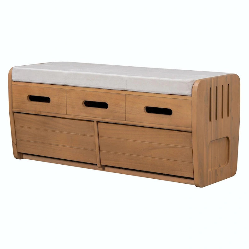 Rustic Shoe Storage Bench