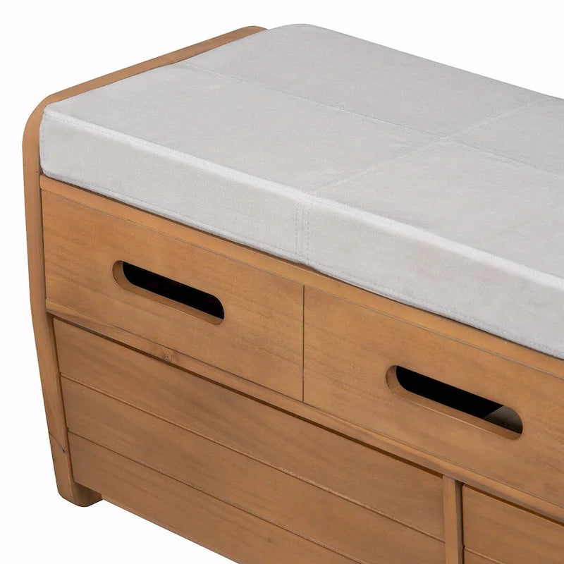 Rustic Shoe Storage Bench