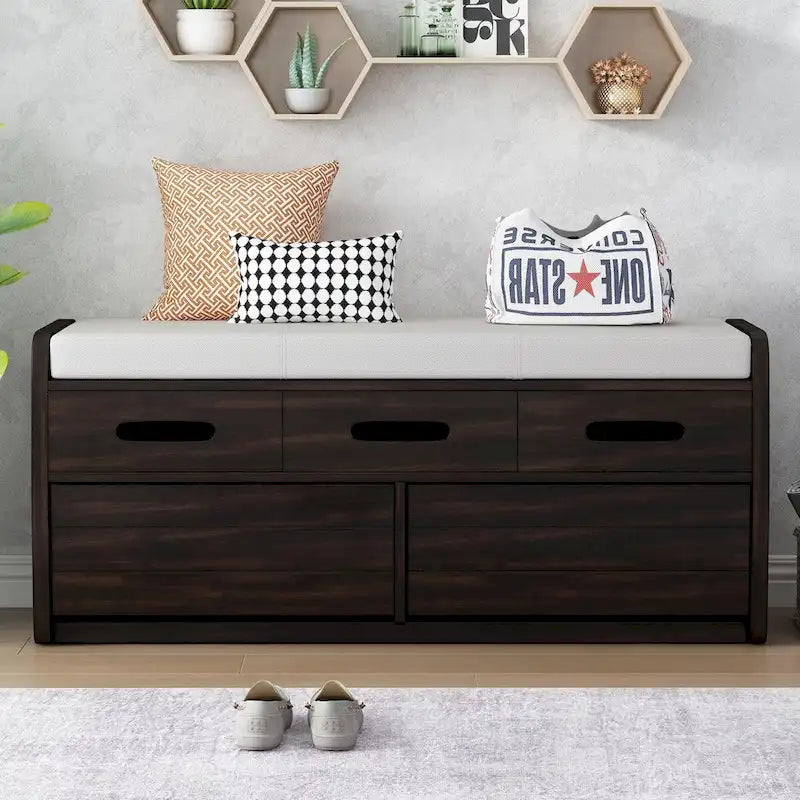 Rustic Shoe Storage Bench