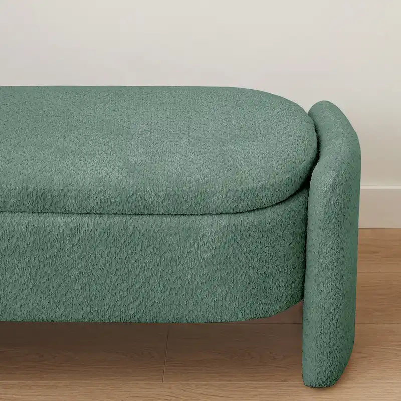 Fleece Storage Ottoman Bench