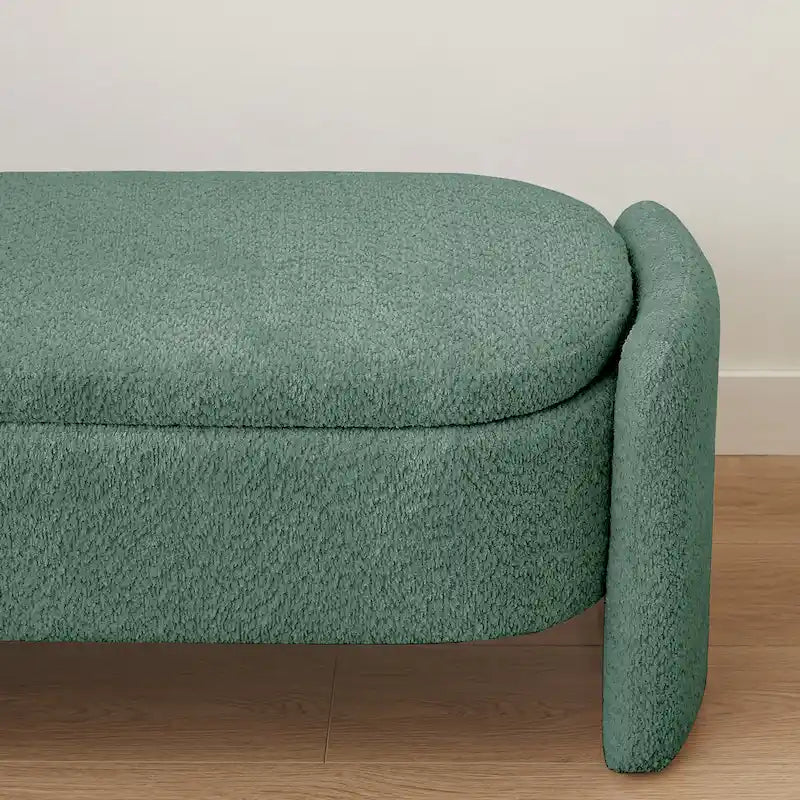 Fleece Storage Ottoman Bench