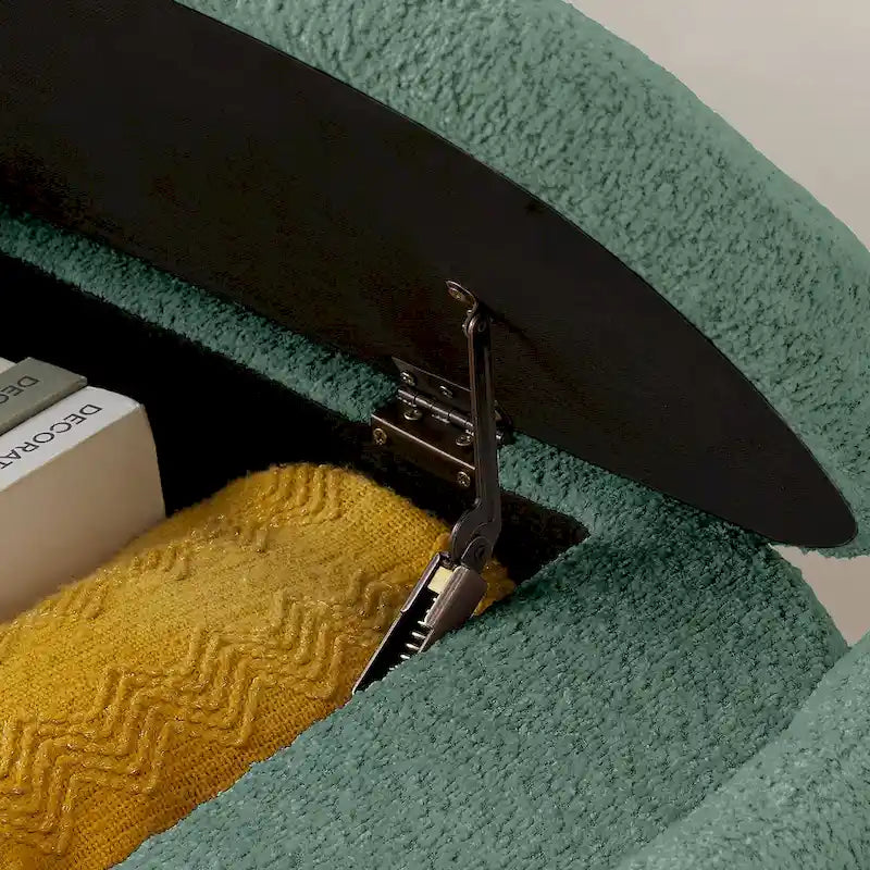 Fleece Storage Ottoman Bench