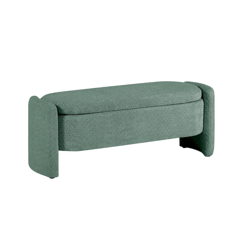 Fleece Storage Ottoman Bench