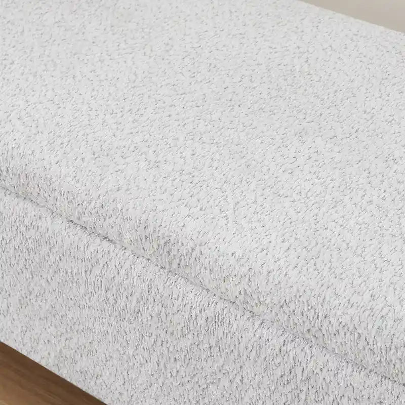 Fleece Storage Ottoman Bench