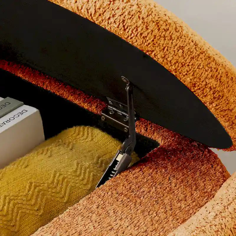 Fleece Storage Ottoman Bench