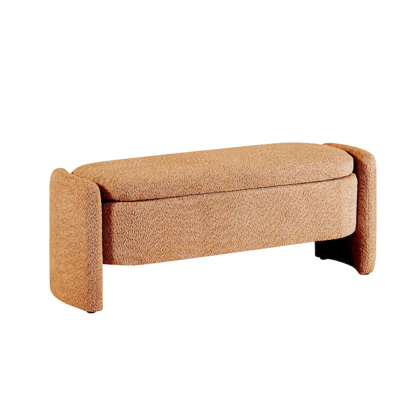 Fleece Storage Ottoman Bench