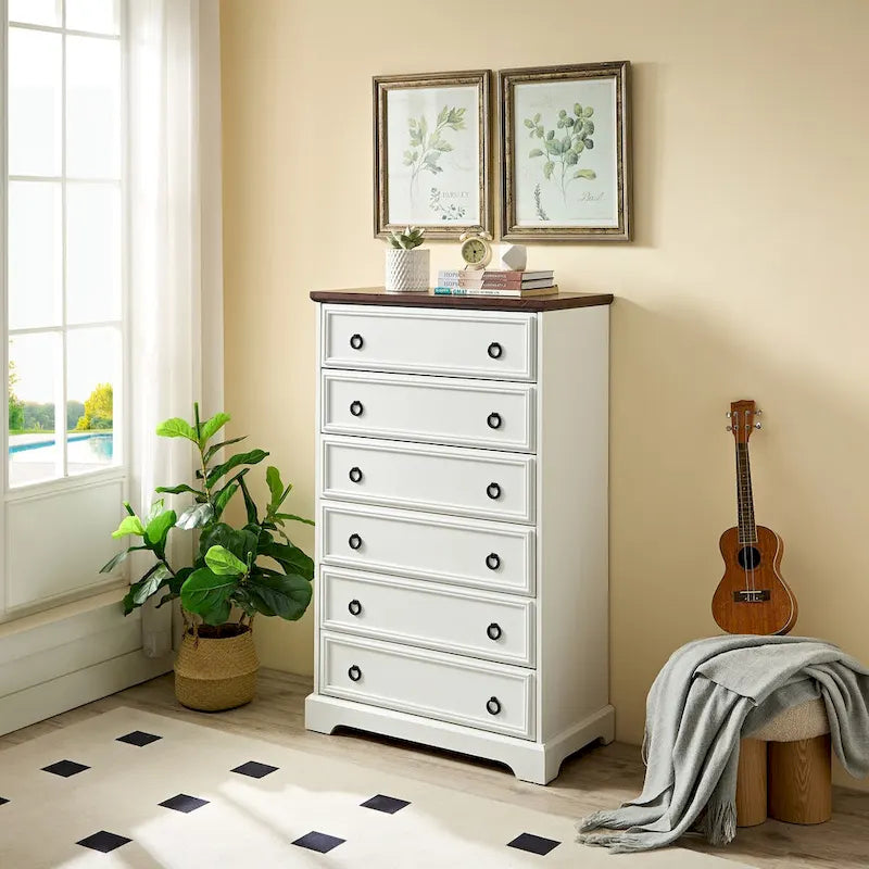 6-Drawer Tall Dresser & Chest of Drawers