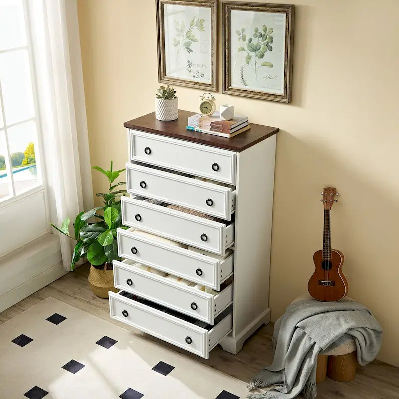 6-Drawer Tall Dresser & Chest of Drawers
