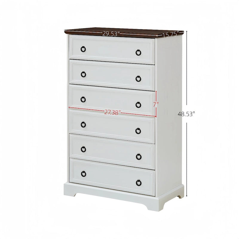 6-Drawer Tall Dresser & Chest of Drawers
