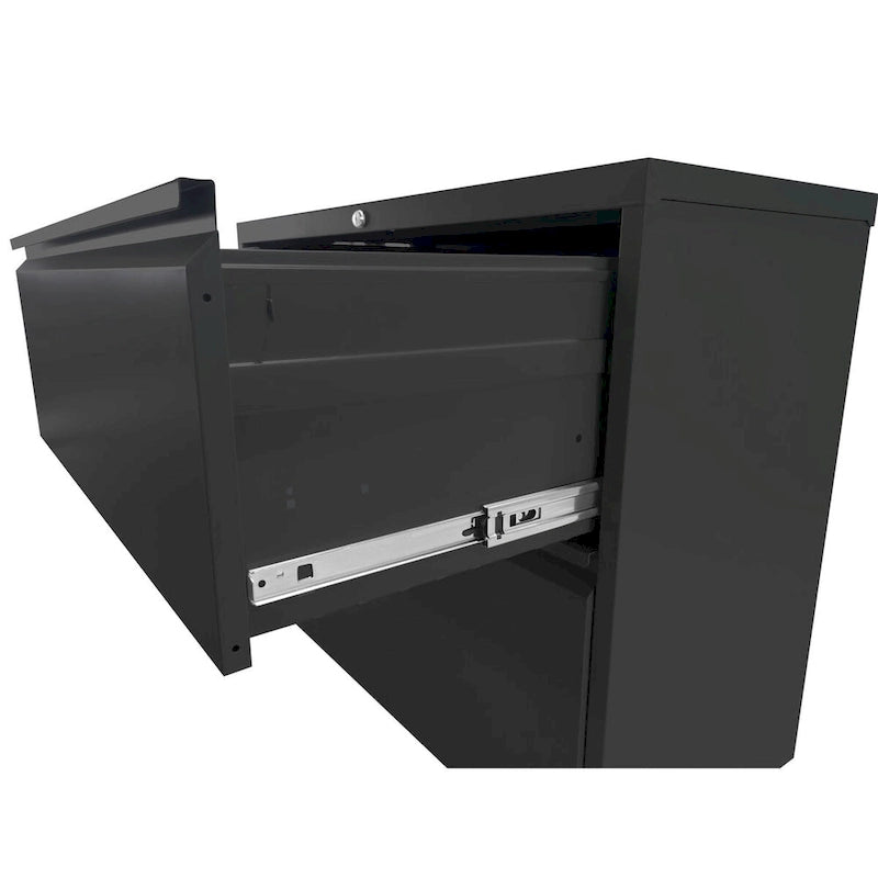 4-Drawer Steel Lateral File Cabinet with Lock