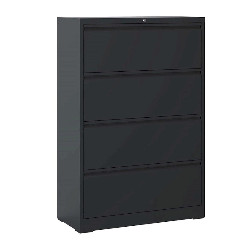 4-Drawer Steel Lateral File Cabinet with Lock