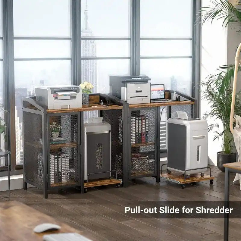 4-Tier Heavy-Duty Printer Stand & Storage Shelf