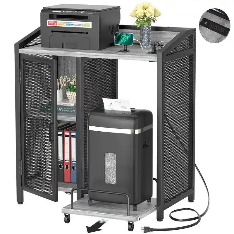 4-Tier Heavy-Duty Printer Stand & Storage Shelf