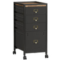4-Drawer Mobile File Cabinet with Wheels