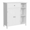 Freestanding Bathroom Storage Cabinet with 3 Shelves, Drawer & Cabinet