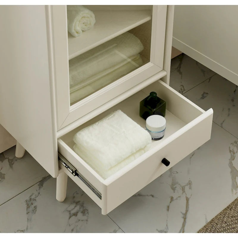 Modern Freestanding Bathroom Storage Cabinet with Drawer