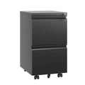2-Drawer Rolling Metal File Cabinet with Lock