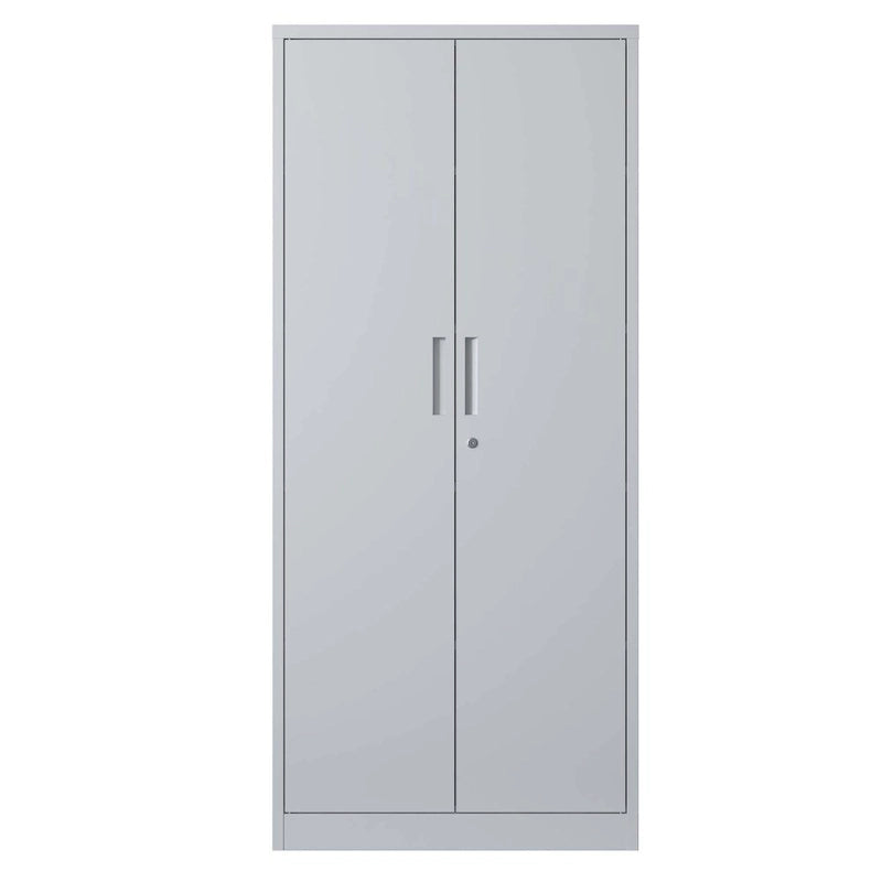 71" Tall Metal Storage Cabinet with Lock, 2 Doors & 3 Adjustable Shelves